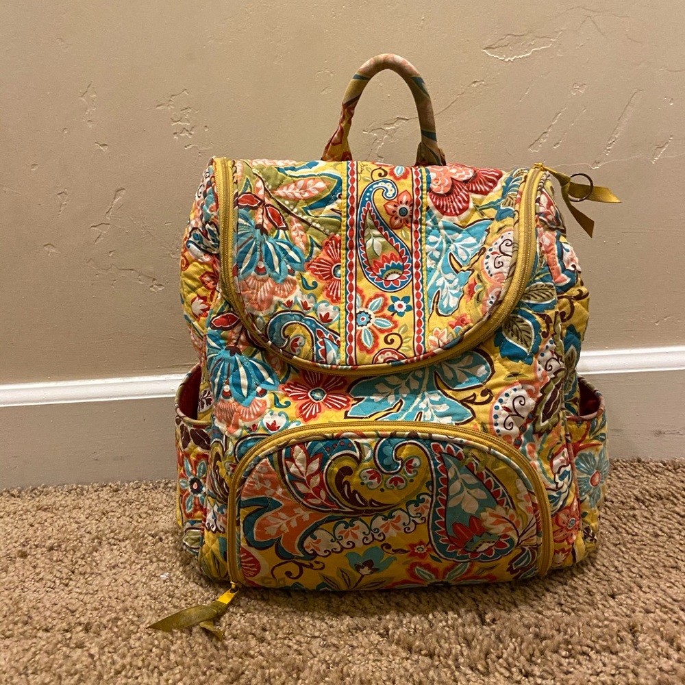 Vera Bradley- yellow floral backpack!